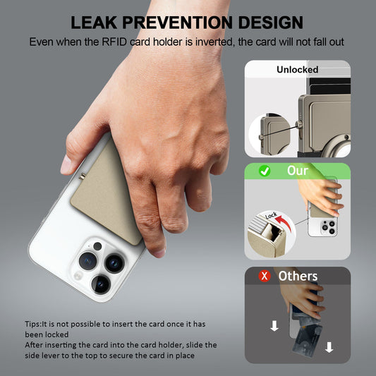 Carteira Pop-Up TOYFID em Alumínio com Suporte para AirTag e Proteção RFID