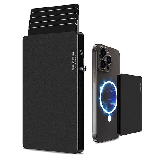 Carteira Pop-Up Minimalista TOYFID em Alumínio com Proteção RFID