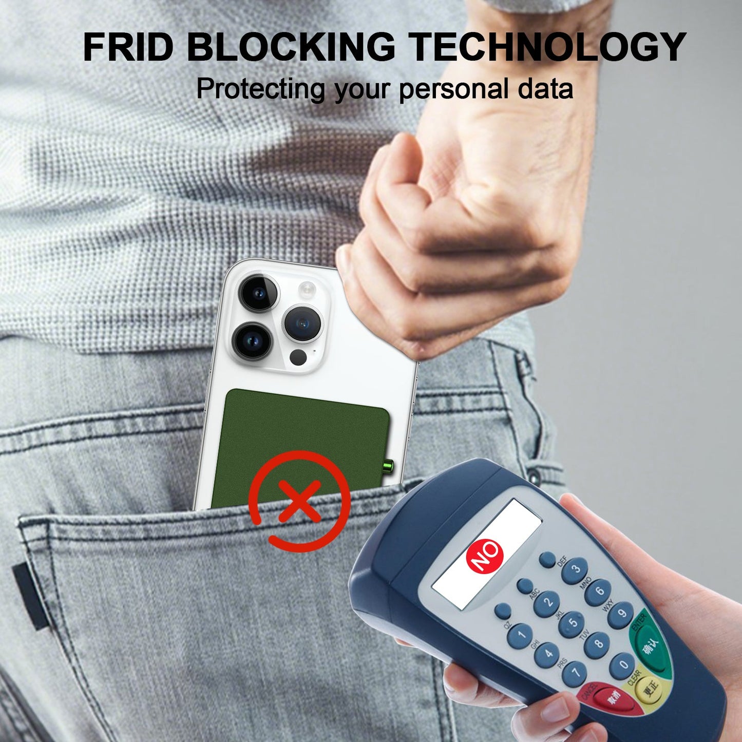 Carteira Magnética Minimalista em Alumínio para iPhone com Proteção RFID