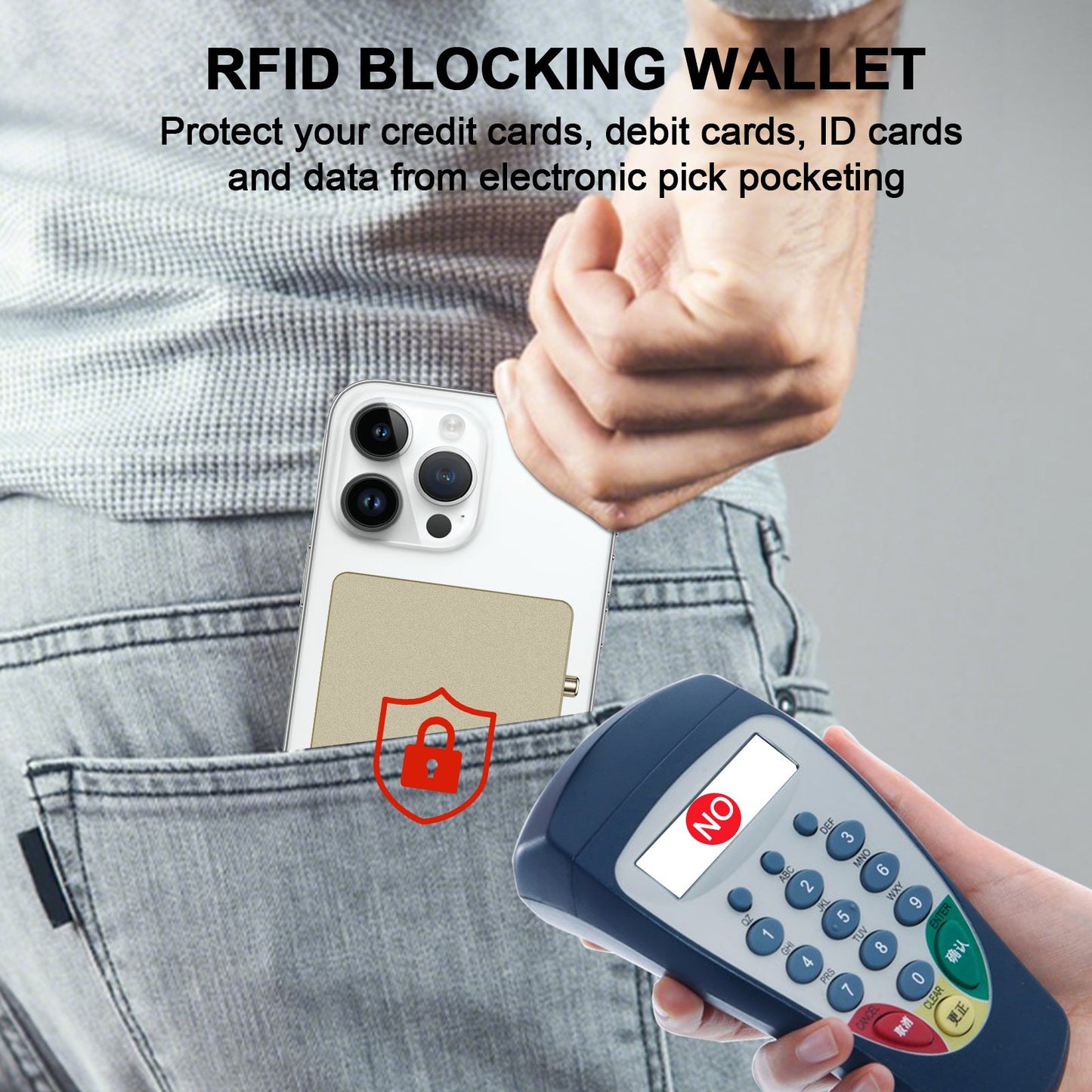 Carteira Pop-Up TOYFID em Alumínio com Suporte para AirTag e Proteção RFID