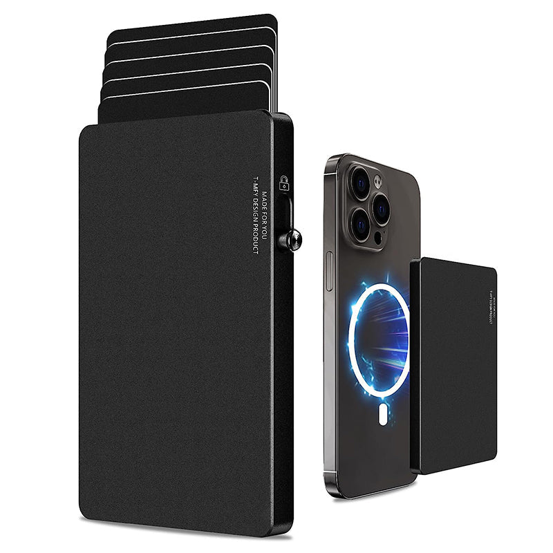 Carteira Pop-Up Minimalista TOYFID em Alumínio com Proteção RFID